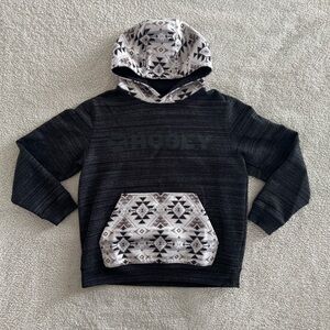 Hooey Youth Boy's XL Lock Up Aztec Black Hoodie HH1232BKAZ-Y Western Farm Rodeo